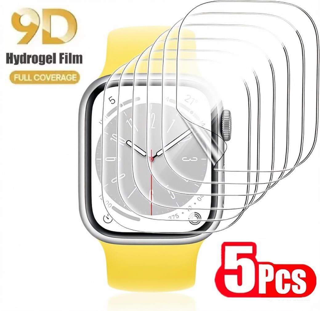 Hydrogel Screen Protector - 5 Stück Hydrogel-Folie für Apple Watch