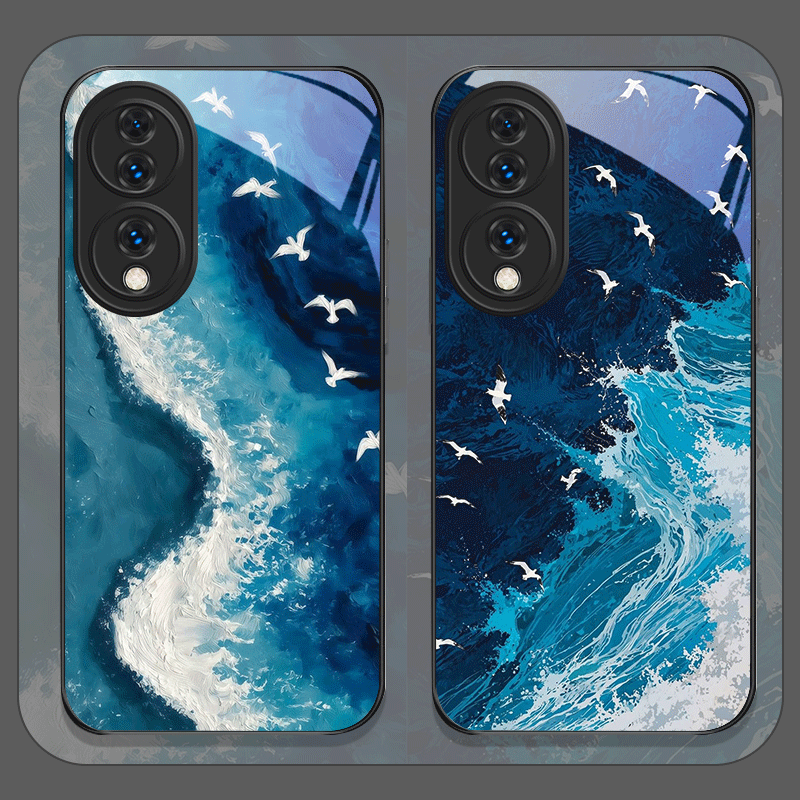 Huawei Mate 60 - Sommer Strand Blaue Ozeanwellen Bedruckte Gehärtete