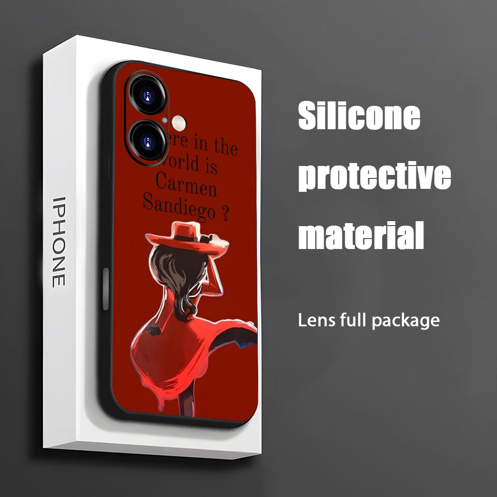 Apple Iphone 15 - Heiße Carmen Sandiego Cartoon Handyhülle für