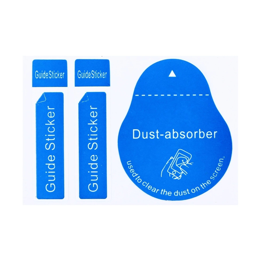 Dust Removal Sticker - Gehärtetes Glas Bildschirmreiniger-Führungsaufkleber Handy-Staubabsorber Staubpapiere Bildschirmreinigungswerkzeug